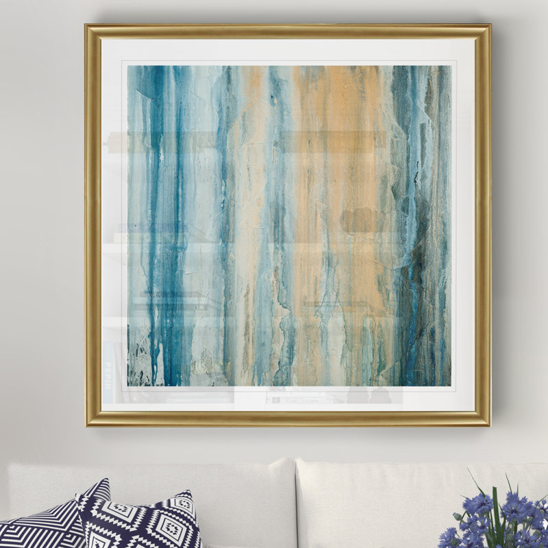 « tiger rayures i », reproduction d’art, Cadre doré, H 26,5 po x l 26,5 po x P 1,5 po
