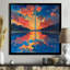 «Blue Red National Pride Washington Monument I», reproduction d'art mural-136947331-136947352