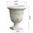 Antique White Moroccan Urn Planter, Magnesium Oxide, 17.12In X 20.53In, For Indoor & Outdoor Decorations, No Assembly Needed Oxide Color, Applications, Ready To Use