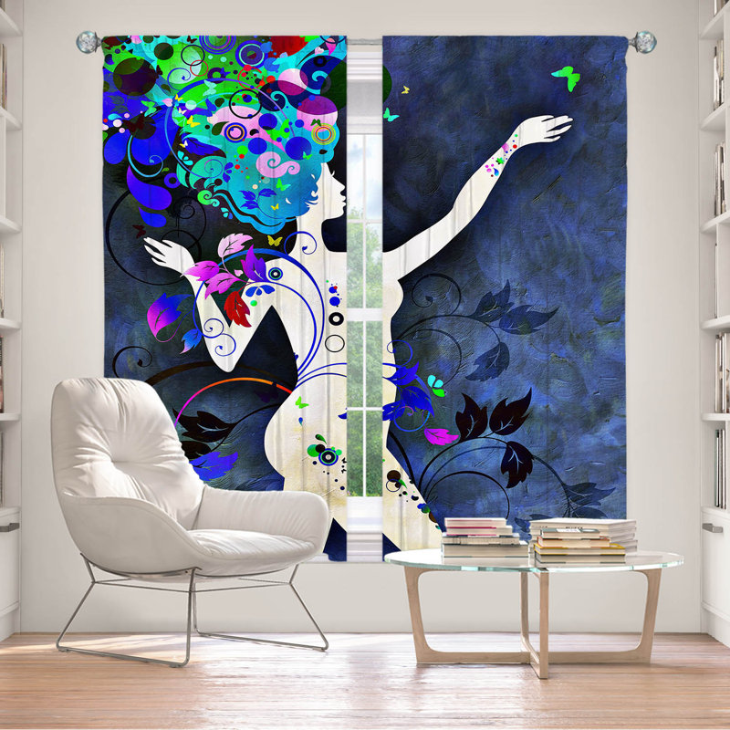 Rideau obscurcissant et isolant avec passe-tringle Derrus Wondrous Night, L 40 po x L 61 po