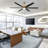 Brillion 72" 6-speed Reversible Ceiling Fan with Dimmable LED Lights and Remote Control-1466008786
