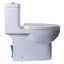 Siège de toilette allongé de remplacement à fermeture douce