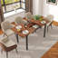 Extendable Antke Dining Table With 110-150cm Tabletop, Kitchen Wood Desk With 4-8 Seats, Space Saving-723508364