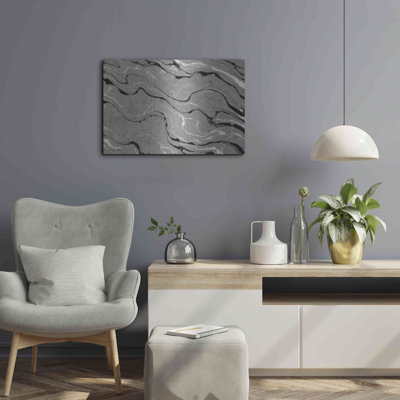 Ivy Bronx 'Abstract in Gray III' by Cindy Jacobs, Metal Wall Art