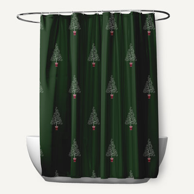 Rideau de douche simple filigree forest