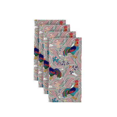 Amiya Polyester Animals/Nature Square Napkin