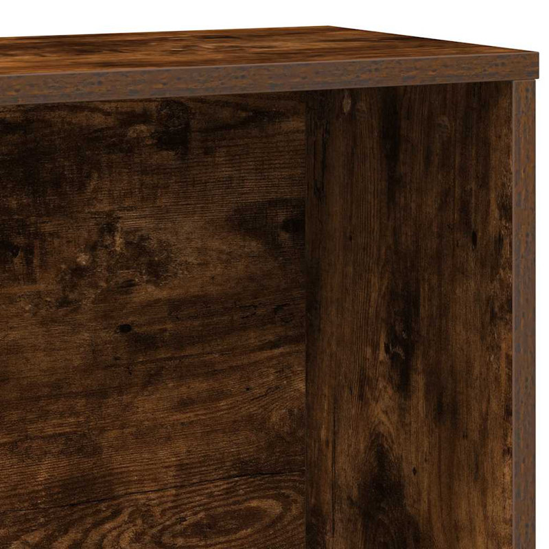 Bookcase 60X24x120 Cm Engineered Wood, Smoked Oak
