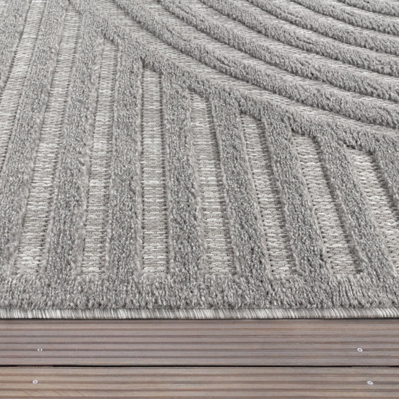 Livorno Machine Woven Beige/Blue/Brown/Grey/Light Grey/Teal Rug, Light Grey, Round 120cm