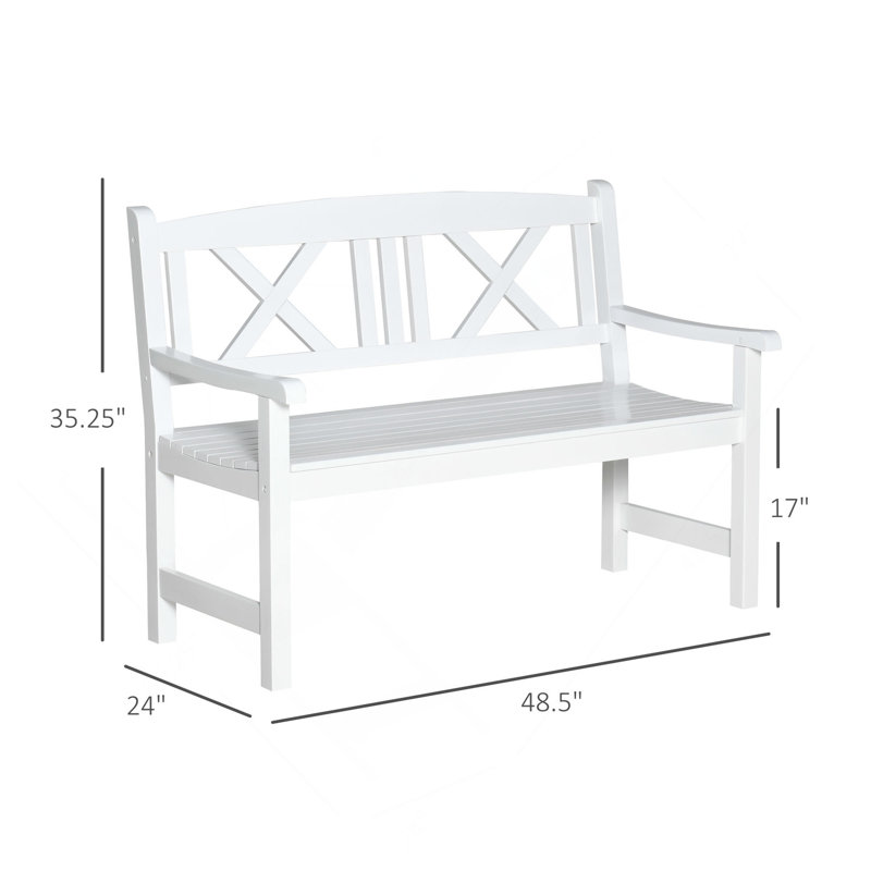 Banc de jardin de style nordique, banc de jardin en bois