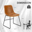 Chaise rembourrée en similicuir Ipke-1486414071