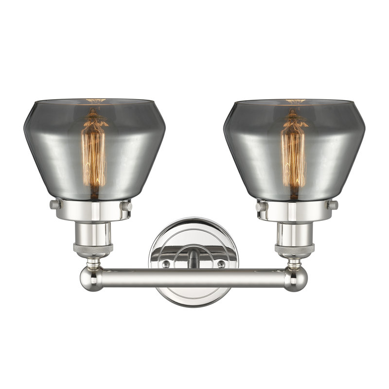 Rivka 2 - Light Dimmable Vanity Light, Plated Smoke, Polished Nickel