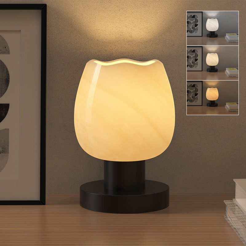  3 Way Dimmable Bedside Table Lamp For Bedroom Nightstand Decor