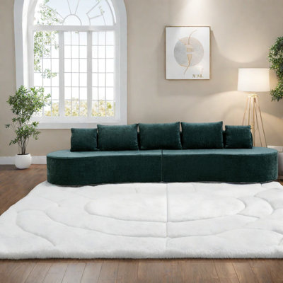 Spacious Modern Sectional Sofas, Foam & Polyester, Living Room Luxury