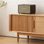 Meuble audio-visuel simple en bois de cerisier