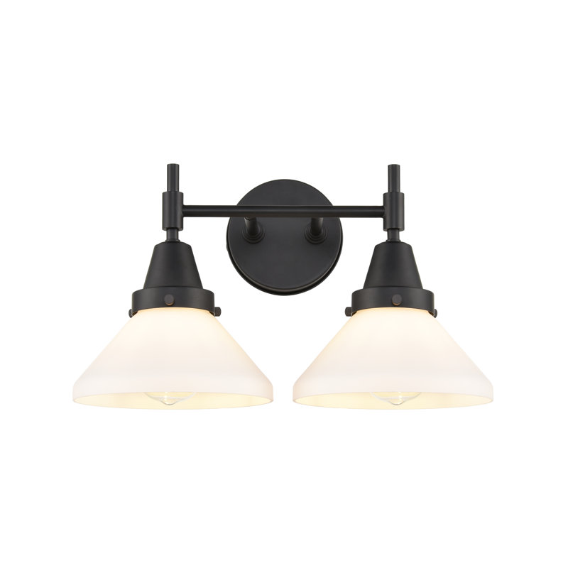Amede 2 - Light Dimmable Vanity Light, Matte White, Matte Black, No Bulb