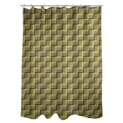 Rideau de douche simple basketweave rayures classic