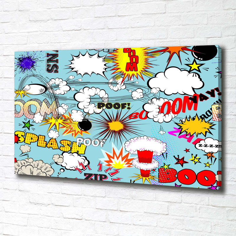 Canvas Print - Wall Art - Prints On Canvas - 100X70 Image Picture Theme: Comic Book