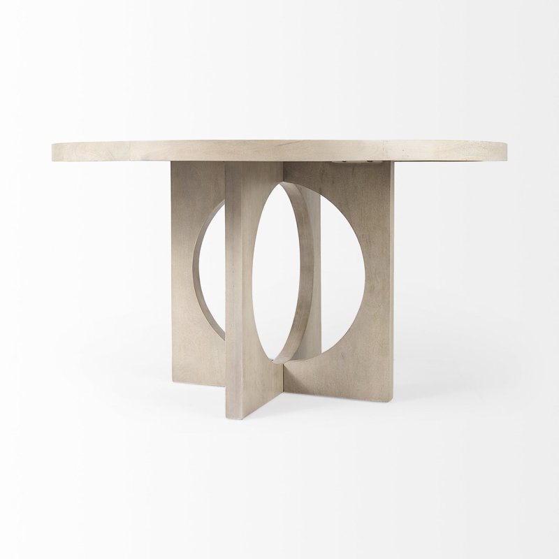 Table de salle à manger Reyer Liesl, Beige