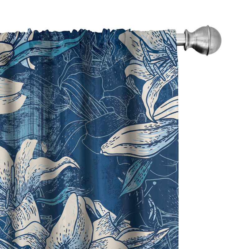Semi Sheer Curtain Pair, 28" W x 84" L