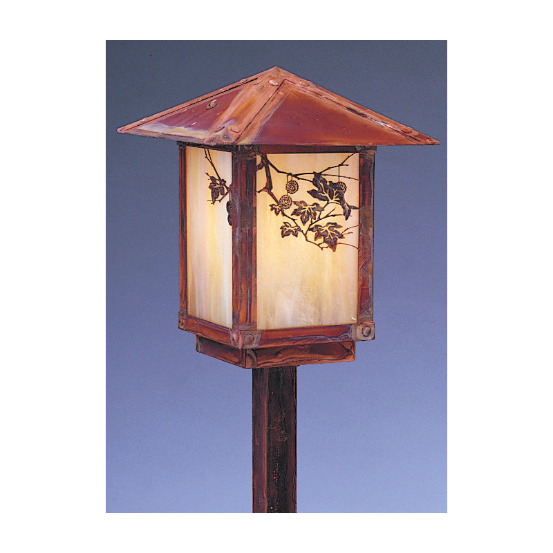 Evergreen 1 - Light Lantern Head, Sycamore, Raw Copper, Gold White Iridescent