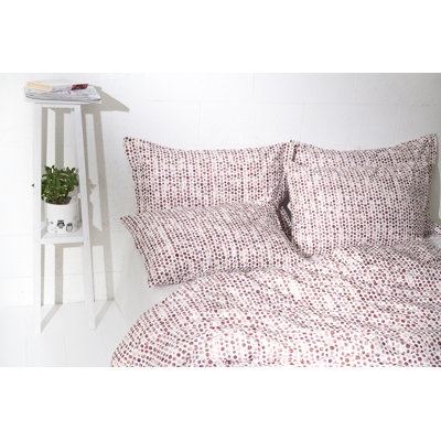 Pranav Cotton Dots Duvet Cover Set with Pillowcases