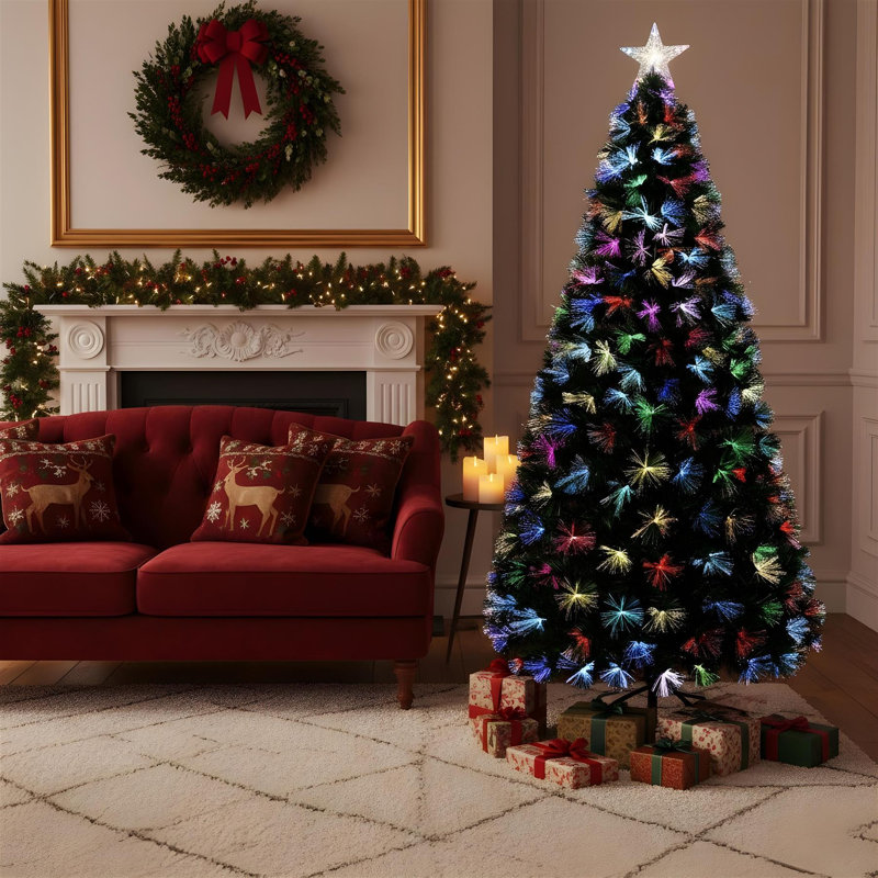 Lighted Artificial Christmas Tree, 5 ft.
