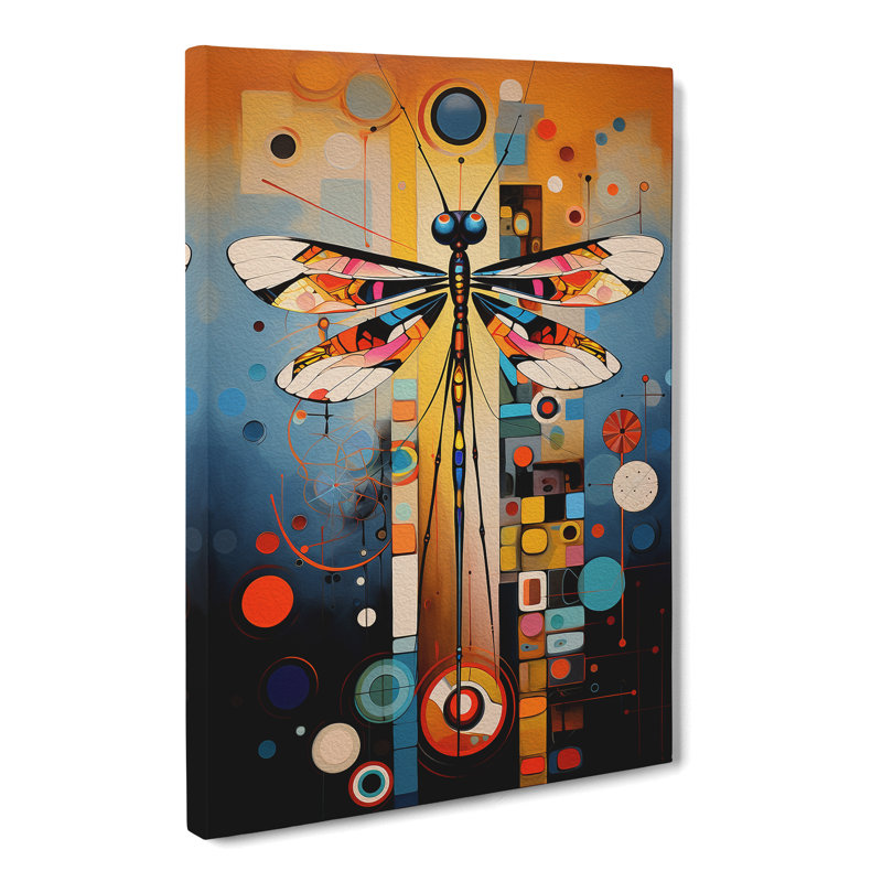 Dragonfly Dadaism - Wrapped Canvas, 60cm H x 40cm W x 3cm D