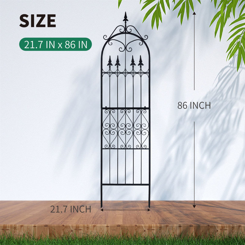 Metal Gothic, 218cm H x 55.1cm W x 2cm D