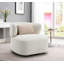 Chaise d'appoint rembourrée avec coussin Faisa
