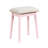 Ravishing Pink Vanity Dresser With Stool And Mirror - Bedroom Item For Mirror, & Practical Drawers-2033739521