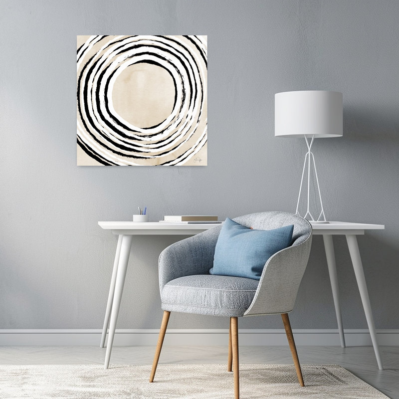 «Beautiful Storm», art géométrique abstrait contemporain, H 24 po x l 24 po