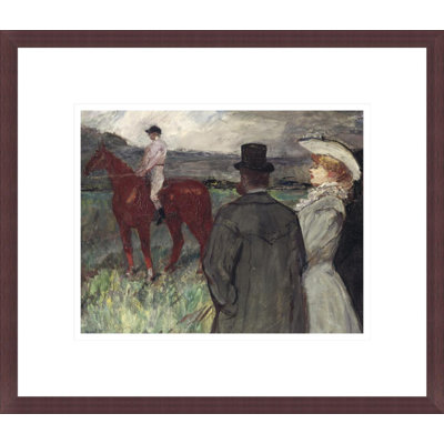 At the Racecourse by Henri de Toulouse-Lautrec -Framed Giclee Print