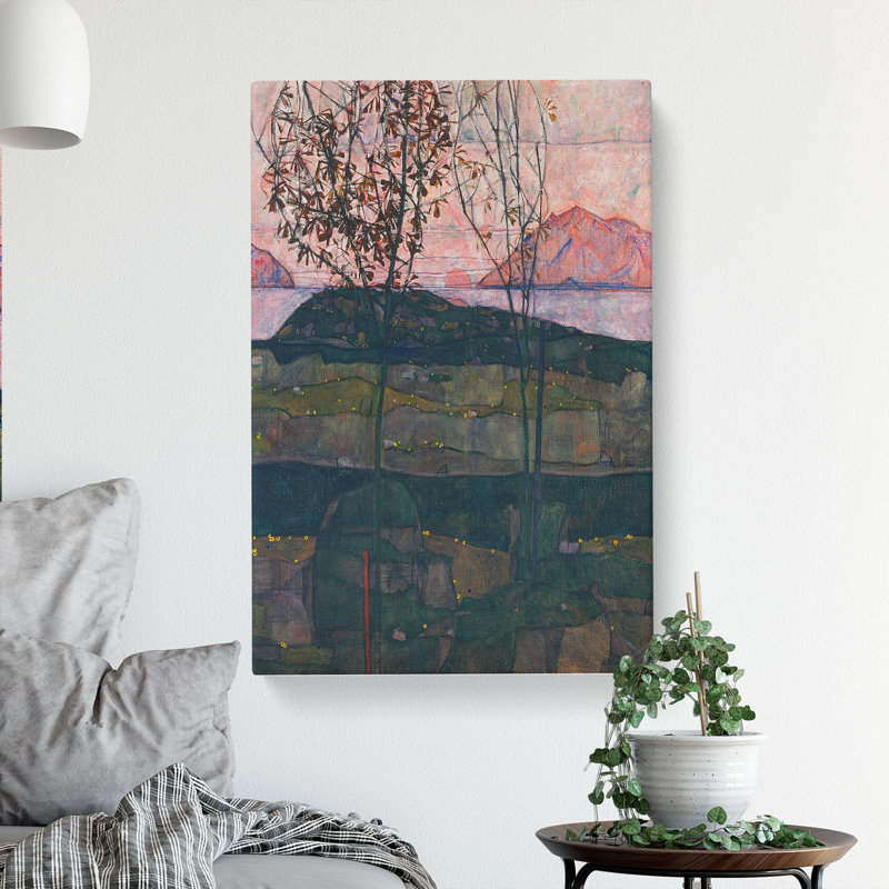 Setting Sun by Egon Schiele - Wrapped Canvas, 76cm H x 50cm W x 3cm D