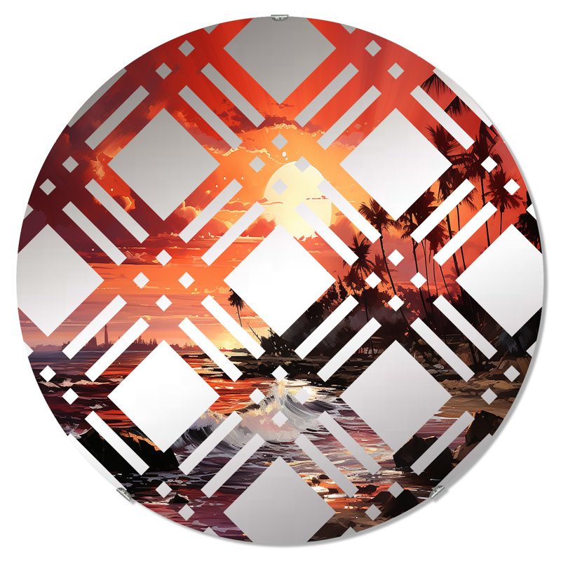 Miroir mural rond, 31,4 po x 31,4 po