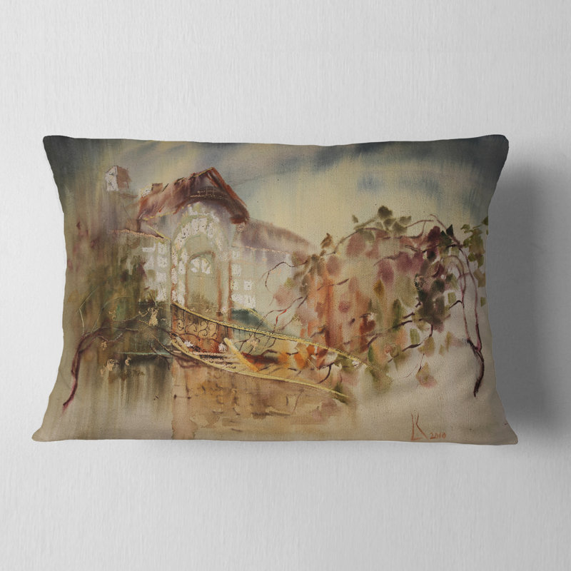  Coussin abstrait aquarelle