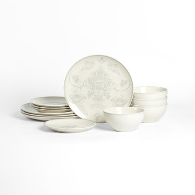 Stone Lain Opal 12-Piece Dinnerware Set Stoneware