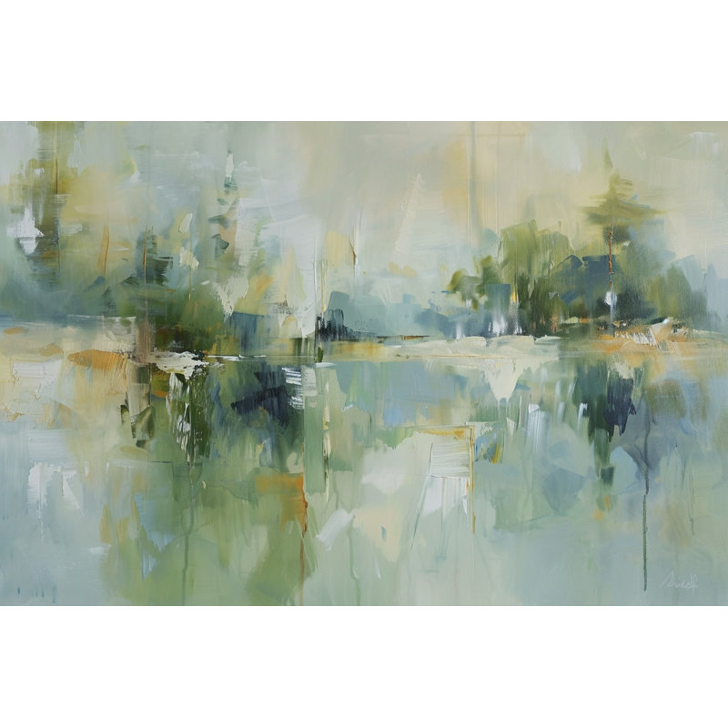 Art mural sur toile tendue Garden Reflections, L 48 po x H 32 po x P 1,5 po