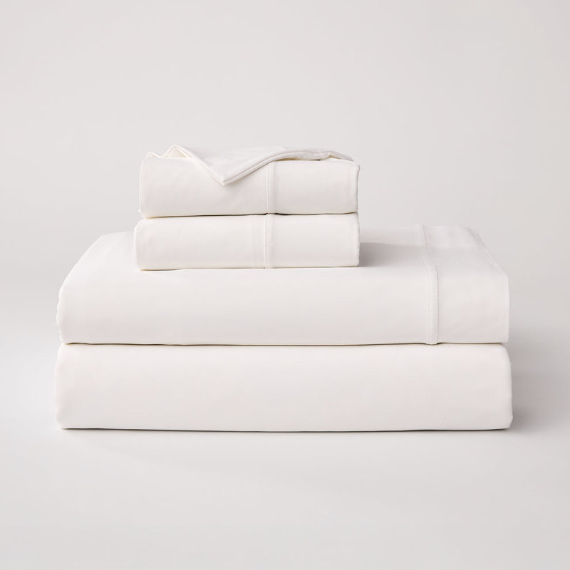 Ensemble de draps Cloudten Bedding Performance - simple (blanc), Ensemble de draps pour lit simple avec deux taies , Blanc