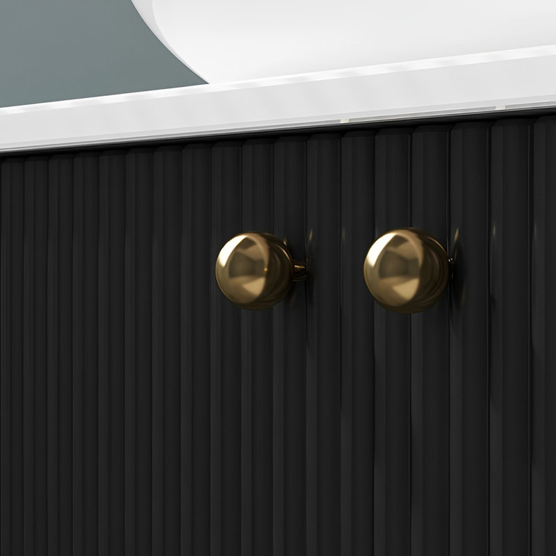 Nordic style marble bathroom cabinet