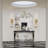 Mavis Raindrop Solid Thick Glass Armed Cord Wall Sconce-70060919
