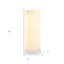 Bougie 8 po sans flamme orange