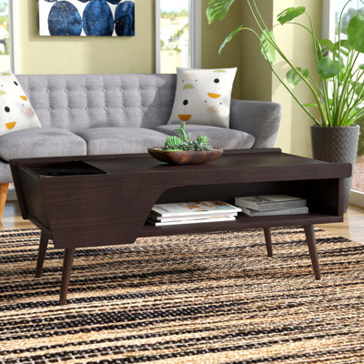 Bryanna Lift Top Four Leg Coffee Table with Storage