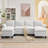 6-Piece 101'' Upholstered U-Shape Sectional-163928661