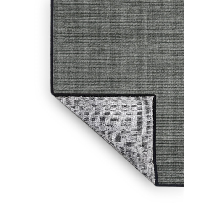 Machine Washable Solid Grey Area Rug, Rectangle 2' x 3'