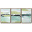 «Sea Green Layers I», ensemble de 3 toiles encadrées-97706256-97706257
