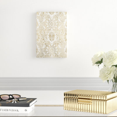Tapisserie baroque en or I par Vision Studio - peinture sur toile tendue