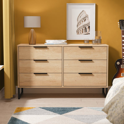 Turah 115cm W 6 - Drawer Chest of Drawers