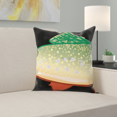 Coussin en fausse truite