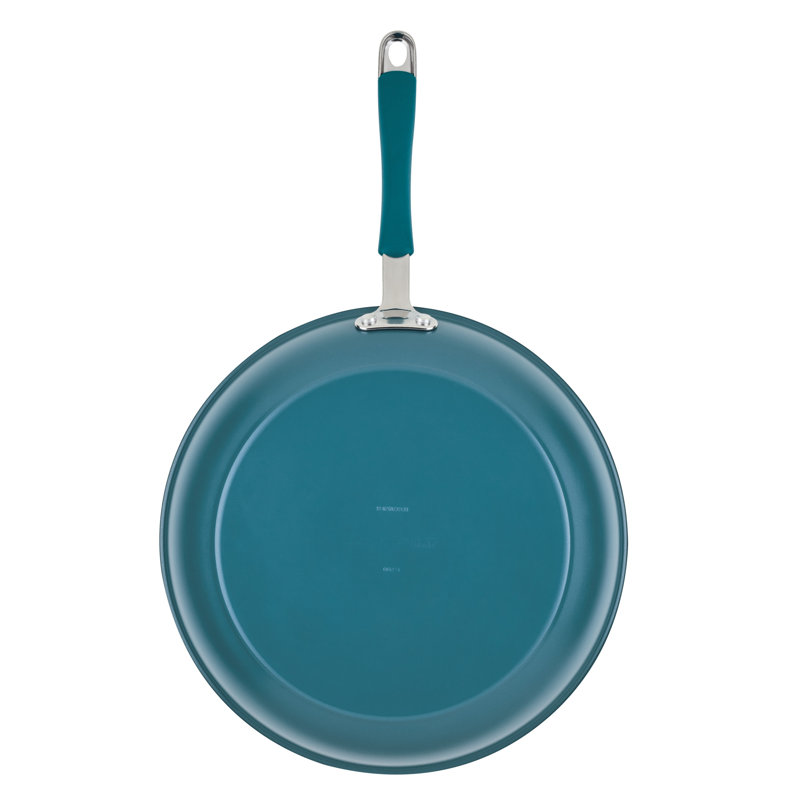 Rachael Ray Cucina Ceramic Nonstick, Frying Pan / Skillet, 12.5", Marine Blue