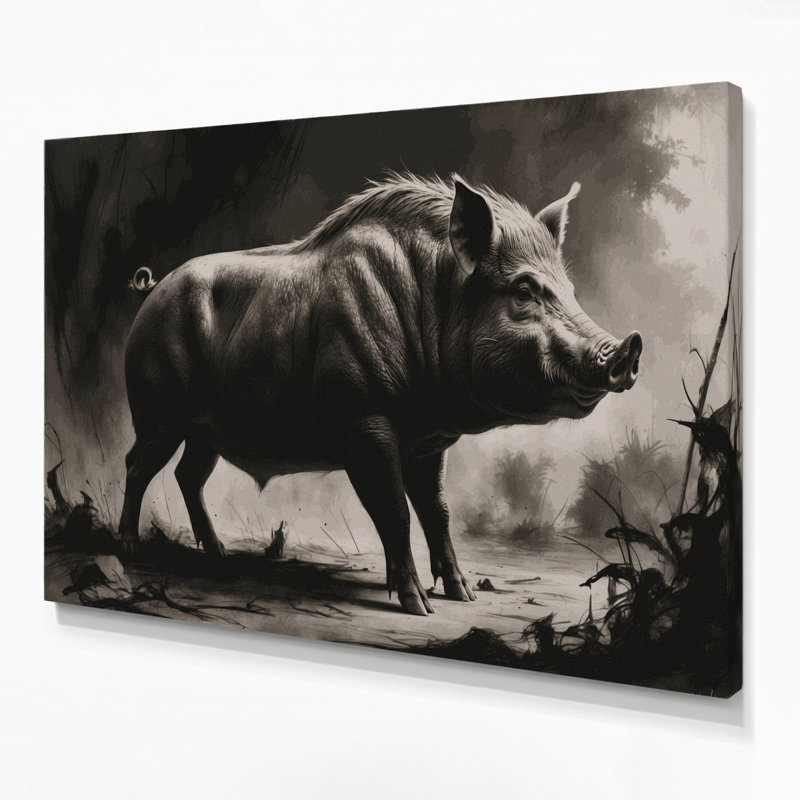 Art mural sur toile noir, H 11 po x l 14 po